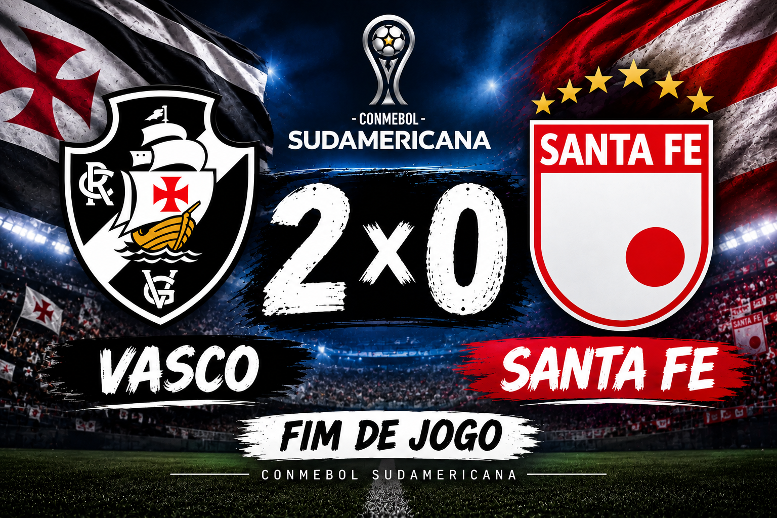 Vasco bate Santa Fe e avança na Sul-Americana